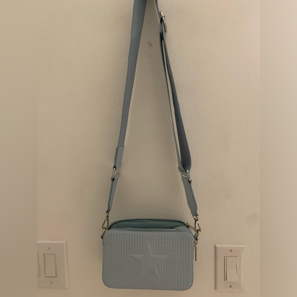 Blue structured purse with star embossing! - Picture 3 of 3